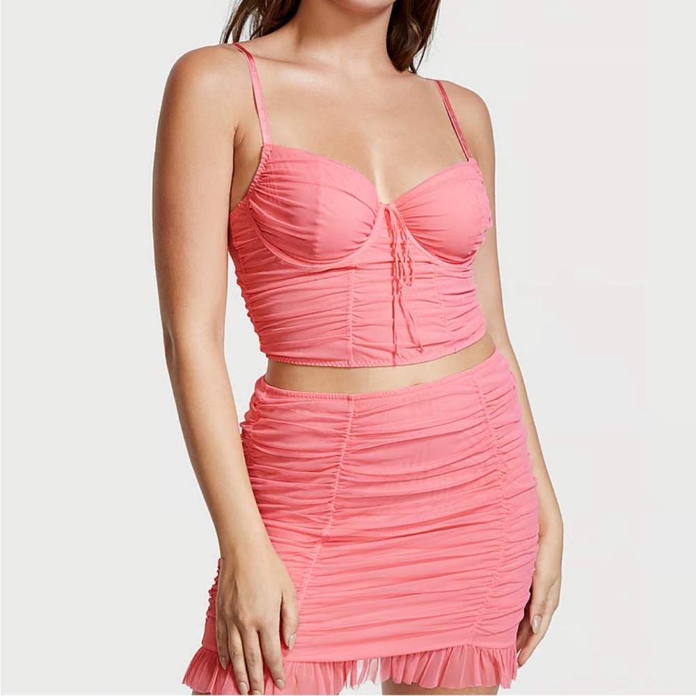 VICTORIA'S SECRET Ruched Mini Skirt